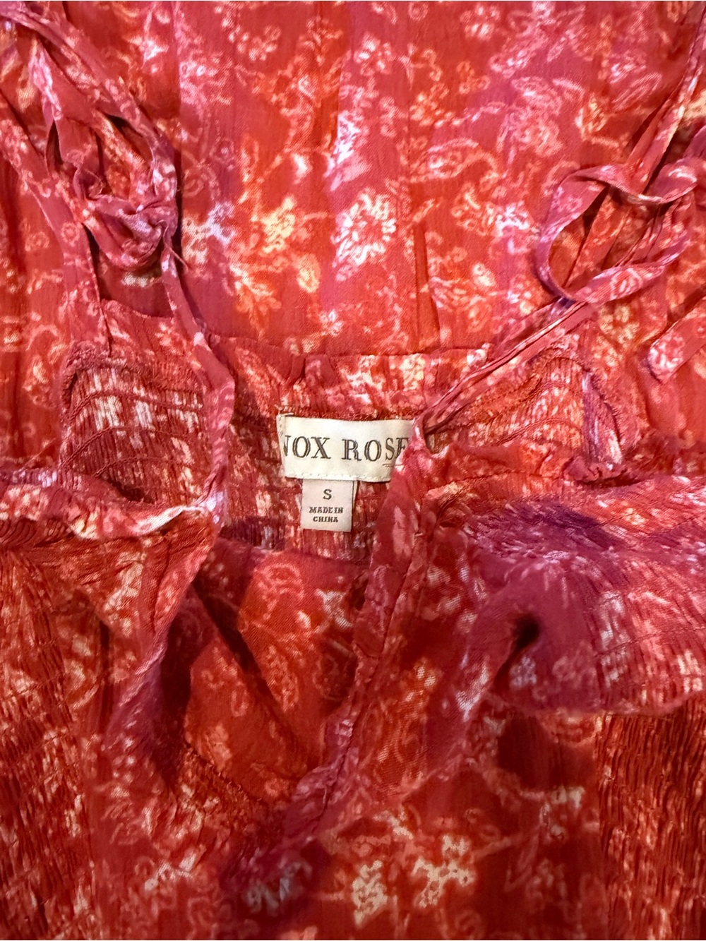 Knox rose Red Printed Women's midi Dress  - Small